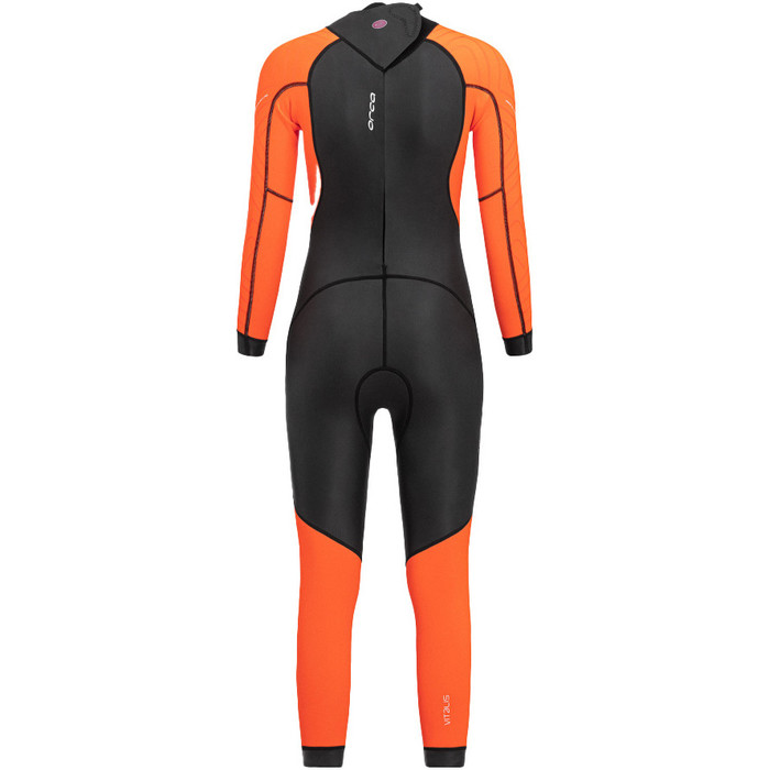 2024 Orca Frauen Vitalis Hi-Vis Rckenreiverschluss Open Water Swim Neoprenanzug NN674601 - Black